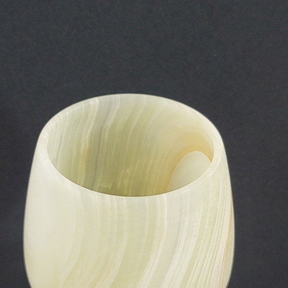 Natural Stone Goblet Chalise Wine Glass - Picture 6 of 11